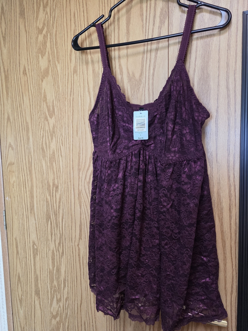 torrid Plum Lace Chemise Slip
